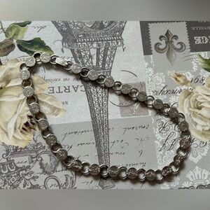 Sarah Coventry Silver Coin Necklace VINTAGE